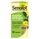 Senokot Regelmatige sterkte Senna Laxatieve tabletten Constipatie Verlichting voor volwassenen, 50 tellingen