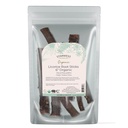 Starwest Botanicals Biologische gedroogde likeurwortelsticks 6" - Herb for Loose Leaf Tea Blends, Candy, & Baked Goods, Cut & Sifted, Certified Kosher, Non-GMO - 4 oz Pouch