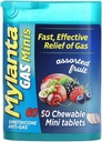 Mylanta Gas Relief Tablets, Gas Minis, Assorted Fruit, 60 Tellen (Pack of 1)