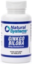 Ginkgo Biloba 60 mg by Natural Systems 60 tabletten - Gingko Biloba Powder Brain Supplement - Ginkgo Biloba Concentratiesupplementen - Geheugenvitaminen voor mannen en vrouwen - Boost Energy Supplementen