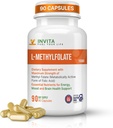 INVITA L-methylfolaat (15 mg) - professionele sterkte actieve methylfolaat - 5-MTHF-supplement voor energie, Mood & Immuunondersteuning - niet GGO, glutenvrij, geen fillers (15 mg)