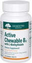 Genestra Merken Active Kauwbare B12 met L-Methylenylenylenylenylenyleen Kauwbare Vitamine B12 en Folaat Supplement 