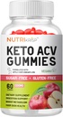 Keto ACV Gummies avancé perte de poids et rapide Belly Fat Burn - sans sucre sans gluten Super Apple Cider Vinegar Supplément Diet pour hommes femmes (1200MG)