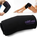 Coldcool Knie Ice Pack Wrap for Injuries, Reusable Gel Cold Packs Brace 360° Compression Sleeve for Elbow, Enkel & Calf - Flexible Cold Wrap Recovery for Meniscus, ACL, MCL Pain Relief.