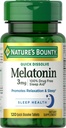 Nature's Bounty Melatonine Tablets, 3 mg, 120 Tellen