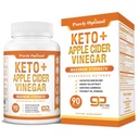 Capsules de vinaigre de cidre de pomme et Keto purement optimisées - Supplément de cétones exogènes avec la mère pour le soutien de la kétose, mode de vie sain et bien-être général - 90 Capsules