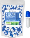 XPRS Nutra Size 0 Empty Capsules - 500 Count Empty Gelatin Capsules - Pills DIY Capsule Filling - Pure Bovine Pill Gel Caps for Do-It-Yourself Supplements (Blue/White)