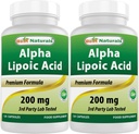 Best Naturals Alpha Lipoic Acid 200 Mg 120 Capsules (Pack of 2)