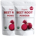 Iyasa Biologische Beetwortelpoeder op basis van planten, veganistisch, glutenvrij, rode bieten Superfood voor bakken en koken 1 lb 16 oz 453 gm