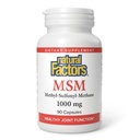 Natuurlijke factoren, MSM, ondersteunt gezonde gewrichten, haar, huid en nagels, 90 capsules