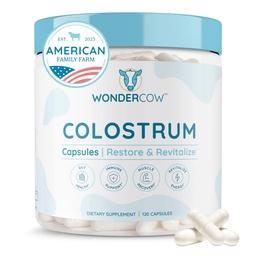 WONDERCOW Colostrum Capsules Supplement voor Gut Health, Immune Support, Muscle Recovery & Wellness 