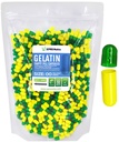 XPRS Nutra Size 00 Empty Capsules - 1000 Count Empty Gelatin Capsules - Pills DIY Capsule Filling - Fillable Pill Gel Caps for Do-It-Yourself Supplements (Green/Yellow)