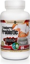 BIOACTIEVE NUTRIËNTEN Cranberry Probiotica met Prebiotica, 120 Capsules - 7 Strains, 6 Miljard CFU's