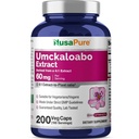 NusaPure Umckalaloabo 4:1 Extract, 60 mg Equivalent aan 240 mg Veggie Caps 200 Telling (Non-GMO, Veganistisch)