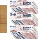 Weewooday 300 stuks Small Bandages - Neusbandages, Stof, Kleefstof, Flexibel, Ademend - 0,34 x 1,6 Inch