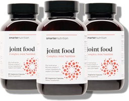 Smarter Nutrition Joint Food - voedende ondersteuning voor Joint Comfort, Smeermiddel, Mobiliteit met Collageen Type II, Lipase, MSM, Vitamine C, Turmeric, Bromelain - 180 Count(Pack of 3) - 90-Day Supply