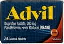 Advil Ibuprofène analgésique/réducteur de fièvre, 200 mg comprimés enrobés - 24 ct, boîte de 2