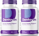 (2 Pack) Capsules de dentavim - Tous les soins naturels pour les dents et les gencives - Formule de santé dentaire dentavim - Concentration maximale, vitamine et minéraux pour une protection orale globale, Denta Vim avancé (120 Capsules)