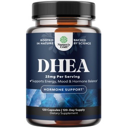 DHEA Supplement voor vrouwen en mannen - Pure DHEA 25mg voor Hormone Balance, Verbetert Mood Stabiliteit, Hersenfunctie, Immuunstelsel, Energie & vruchtbaarheid - Dehydroepiandrosteron Capsules voor volwassenen - 120 Ct