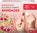 Flower Bandages, Bandages Variety Pack 100 Tellen, Leuke ontwerpen voor kinderen Volwassenen, Zachte Adhesie, Latex Gratis, Gebruik voor kleine sneden Scrapes, EHBO-benodigdheden