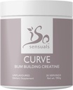IsoSensuals Curve Bum Building Creatine - Micronized 200 Mesh voor gladde spier Builder voor vrouwen, Createine Women Enhancer, Energie-supplement voor Booty Gains. 30 Unflavored Perfect Perach Servings
