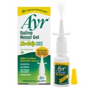 Ayr Saline Gel Nasal Spray Sinus sans goutte avec Aloe Vera apaisante, 0.75 Fl Oz flacon de pulvérisation, (paquet de 1)