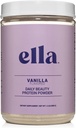 Ella Vanilla Collageen Proteïne Poeder voor Vrouwen - Dagelijkse Beauty Proteïne Poeder met Grass-Fed Collageen Peptiden - Non-GMO, Gluten-Free, Geen kunstmatige zoetstoffen - 20 Servers