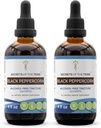 Geheimen van de Stam Black Peppercorn Alcohol-Free Liquid Extract, USDA Biologische Zwarte Peppercorn (Piper nigrum) Tinctuur Supplement (2x4 FL OZ)