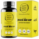 Happy Healthy Hippie Caffeine Free Energy Pills - Rhodiola Rosea, Bacopa + Dandelion Root - Energy + Mental Clarity + Motivation + Mood Support - 7 Herb Adaptogen Herb Complex - Vegan, Non-GMO, 60 Ct