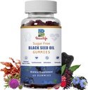 Black Seed Oil Gummies, Black Seed Oil, Sea Moss, Ashwagandha, Vlierbessen, Kurkuma, Vitamine C, D, zink, Beetwortelpoeder, Ondersteuning Immune System, Lever, Cardiovasculaire Gezondheid, Radiant Haar& Huid