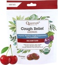 Quantum Health USDA Biologische Cough Drops Menthol & Honey Throat Lozenges - Soothing Bing Cherry Flavored Suppressant - Droge mond & Sore Throat Relief voor volwassenen & Kids - 18 Tel.