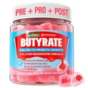 Butyrate Gummies with Probiotic + Prebiotic + Postbiotic, Omega-3 500mg,Fiber with 9 Miljard CFU Probiotics, Calcium & Magnesium, Inulin,Psyllium Husk for Digestive Health,Bloating Support, Sugar Free