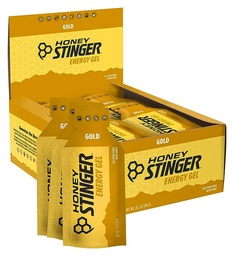 Honey Stinger Gold Energy Gel, Glutenvrij & Cafeïnevrij, voor oefeningen, hardlopen en prestaties, Sportvoeding voor thuis & Gym, Pre en Mid workout, 24 Pack, 26,4 Ounce