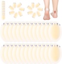 Tarpop 100 Pcs Blister Bandages Plaquettes de Blister Hydrocolloïde pour Talon Imperméable Gel Bandages Adhésifs Protège-pieds (Single Style)