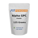 Poudre alpha-GPC de 125 grammes, poudre de choline supplémentaire alpha-GPC non-OGM, végétalien, tiers testé, pré-entraînement, mémoire et focus, avec scoop