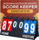 Upstreet Scorebord/Score Keeper for Indoor & Outdoor Sports - Ping Pong/Baseball/Tennis/Basketball Scorebord of Varsity Scoreboards/Volleyball Scorekeeper - Portable Scorebord Flips tot 99
