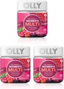 Olly Perfect Women's Multivitamin Gummy Supplement, with Biotin & Folic Acid, Blissful Berry, 90 count (45 Day Supply), 3 Pack