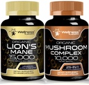 WELNESS LABSRX Lions Mane Supplement Capsules en Paddestoel Capsules 