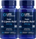 Levensverlenging Super R-Lipoïnezuur 240 mg, 60 Vegetarische capsules (verpakking van 2)