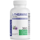 Bronson L-Theanine 200mg (Double-Strength) avec Fleur de Passion Herbe, Supplément sans gluten sans gluten sans soja, 360 Capsules