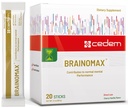 Suisse BRAINOMAX 20 Powder Sticks, Supplément Cerveau Booster, Cherry-Vanilla Flavor avec Citicoline, N-acétyl-L-Carnitine, Suppléments Cerveau Nootropic pour Mémoire et Focus, Soutien Cognitif