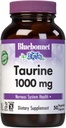 Bluebonnet Nutrition Taurine 1000mg, vrij-vorm Aminozuur, voor de gezondheid van het zenuwstelsel, Sojavrij, Glutenvrij, Non-GMO, Kosher gecertificeerd, Veganistisch, Wit, 50 plantaardige capsules, 50 porties