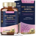 Totaria Inositol Supplement voor vrouwen met vitamine D3, Folaat, 40:1 Ratio Myo-Inositol 3000mg & D-Chiro Inositol 75mg Complex, Vitamine B8 Inositol Supplement voor vrouwen Haar, Nagel, Huidgezondheid