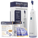 SinuPulse Traveler met 90 Sinuair Packets - Cordless Pulsating Nasal Irrigation Sinus Rinse System, Space Saving Cleaner & Relief Machine voor reizen, effectiever dan Neti Pot of Neus Spray Bottle