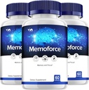 Vitamoon Memoforce Supplement Capsules Memoforce Nootropics Pillen, Memoforce Clarity Focus and Reviews, 180 Capsules