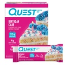Quest Nutrition Verjaardag Cake Proteïne Bars, 20g Proteïne, 4g netto Carbs, 1g Suiker, Glutenvrij, Keto Vriendelijk, 4 Tellen