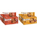 Quest Hero Proteine Bars, Crispy Chocolate Caramel Pecan en Chocolate Peanut Butter, 15-18g Proteïne, 1g Suiker, 12 Tellen