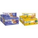 Quest Nutrition Crispy Blueberry Cobbler Hero Proteine Bar, 16g Proteïne, 1g Suiker, 3g & Citroen Cake Proteïne Bars, Hoog Proteïne, Lage Carb, Glutenvrij, Keto Vriendelijk