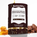 Meilleure Alt chocolat Shilajit bâtons de miel 75% acide fulvic et 85+ trace minéraux miel brut infusé au chocolat Himalayan Shilajit booster énergie 30 bâtons Stamine naturelle et support d'endurance