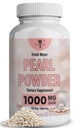 Pearl Powder Supplement for Skin Health - Anti-Aging, Antioxidant & Collageen Production - Gezonde Ogen, Haar & Nails, Ondersteunt Immuniteit, Mood en Slaap - Met Calcium & Amino Acids 120 capsules 1000mg